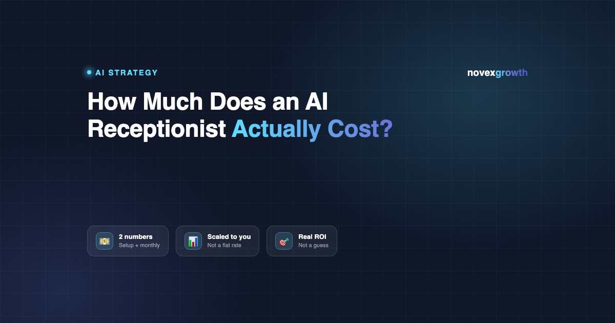 How Much Does an AI Receptionist Actually Cost?