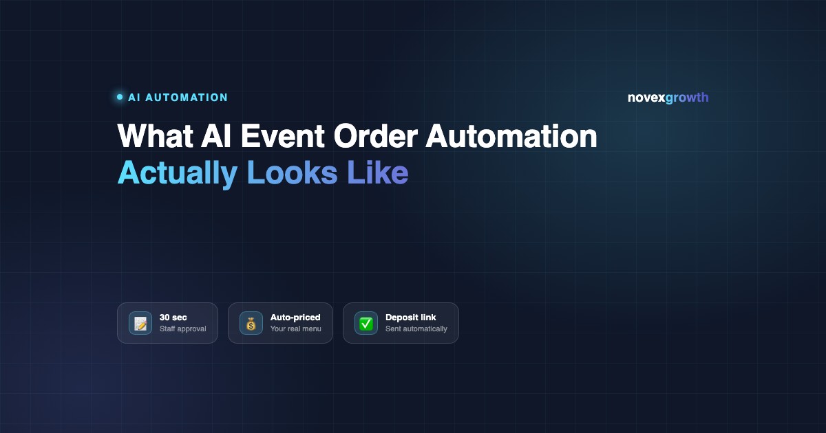 What an AI Event Order Automation Actually Looks Like