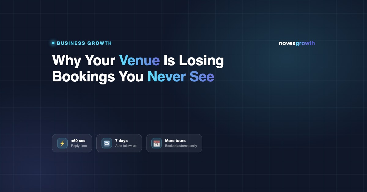 Why Your Venue Is Losing Bookings You Never See